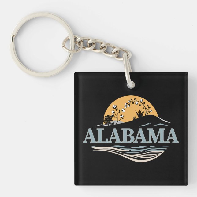 Porte-clefs Alabama États-Unis d'Amérique (Devant)