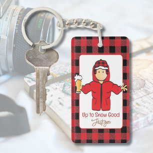 Porte-clefs Alaskan Cruise Homme Caricature Drôle La Neige Drô