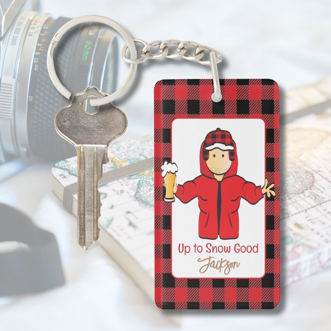 Porte-clefs Alaskan Cruise Homme Caricature Drôle La Neige Drô (Créateur téléchargé)