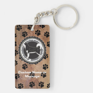 Porte-clefs Alaskan Malamute Paws Chig Race Lover Nom personna