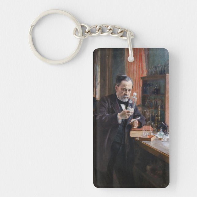 Porte-clefs Albert Edelfeue - Portrait de Louis Pasteur (Devant)