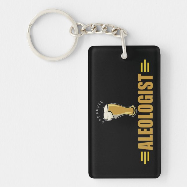 Porte-clefs ALEOLOGIST Bière drôle (Devant)