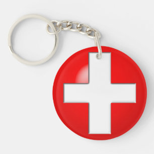 Porte-clefs Alerte Médicale - Rouge