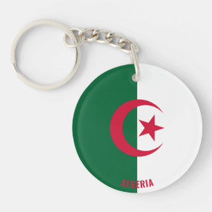 Porte-clefs Algérie Drapeau charmant Porte - clé patriotique