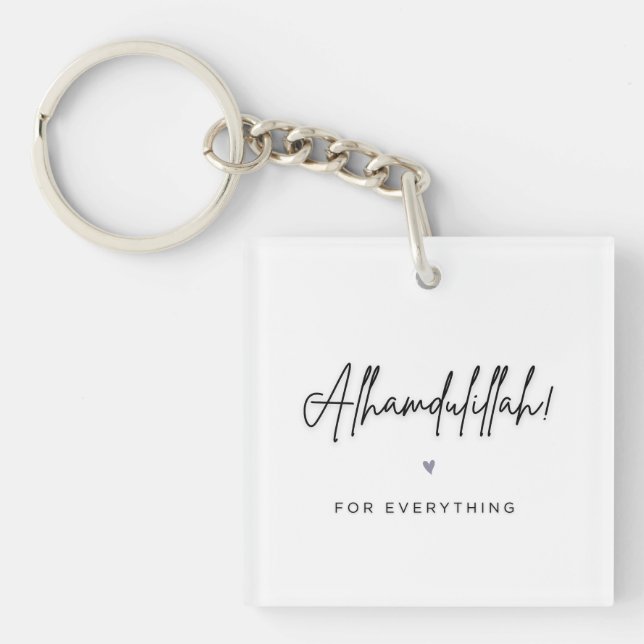 Porte-clefs Alhamdulillah pour tout (Devant)