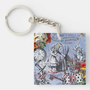Porte-clefs Alice rideau absurdité merveilleux classique