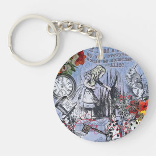Porte-clefs Alice rideau de nonsens merveilleux classique