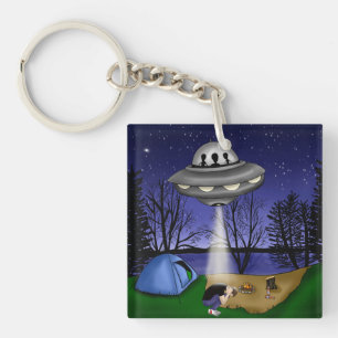 Porte-clefs Alien d'enlèvement extra-terrestre