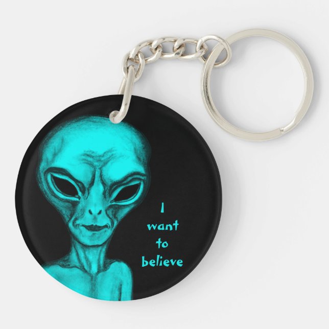 Porte-clefs Alien, je veux croire (Dos)
