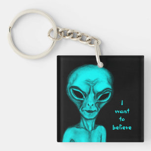 Porte-clefs Alien, je veux croire
