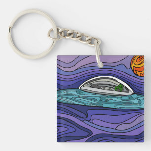 Porte-clefs Alien vaisseau spatial UFO UAP paranormal