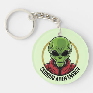 Porte-clefs Alien Vert