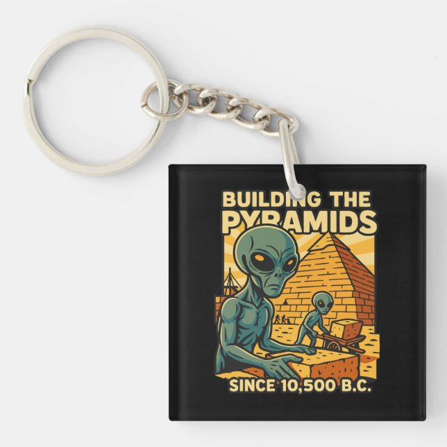 Porte-clefs Aliens Construction Pyramides Pyramides Constructi (Devant)