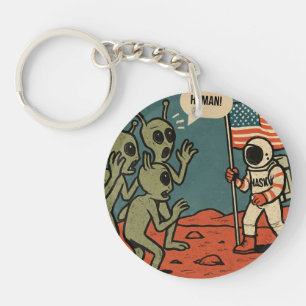 Porte-clefs Aliens et astronautes amusants dans l'espace