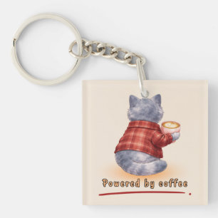 Porte-clefs Alimenté par le café
