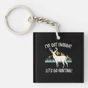 Porte-clefs Allons à la chasse