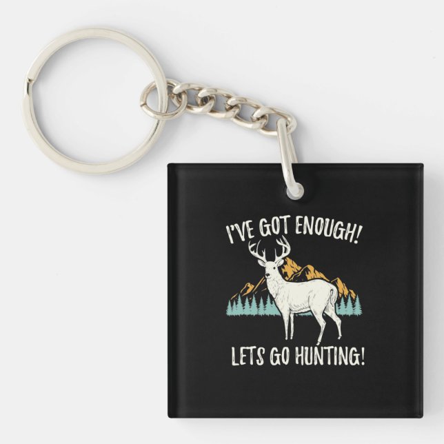 Porte-clefs Allons à la chasse (Devant)
