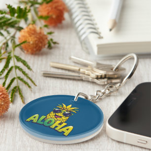 Porte-clefs Aloha Collection ananas Porte - clé acrylique Turq