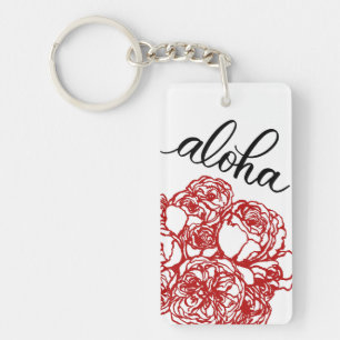 Porte-clefs Aloha et porte - clé de roses