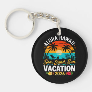 Porte-clefs Aloha Hawaï Mer Sable Soleil 2026