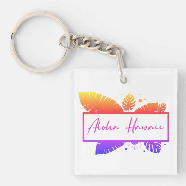 Porte-clefs Aloha Hawaii  (Devant)