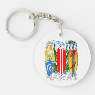 Porte-clefs Aloha Hawaii Iles Surf