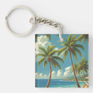 Porte-clefs Aloha Voyage Hawaïen De Style vintage De Hawaii