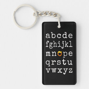 Porte-clefs Alphabet anti-Trump - Nope V