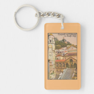 Porte-clefs Amalfi, Italie Vintage voyage Porte - clé de carte