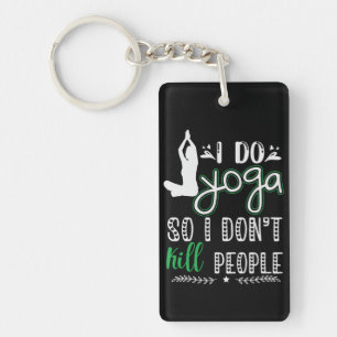 Porte-clefs Amant de Yoga Je fais du Yoga