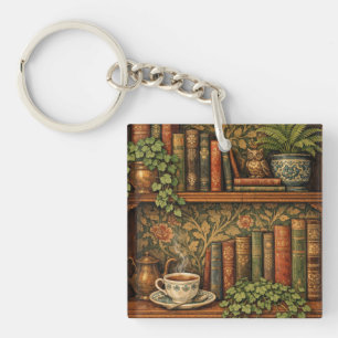 Porte-clefs Amateur de livres rétro art
