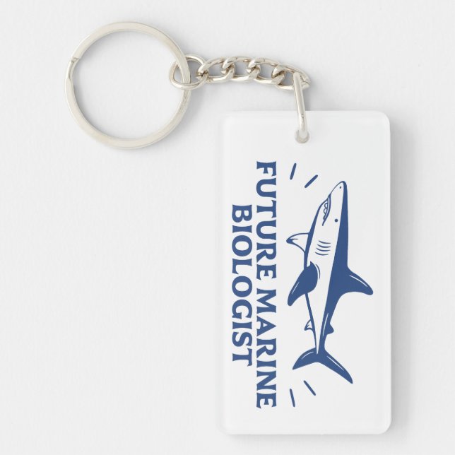 Porte-clefs Amateur de requin futur biologiste marin (Devant)