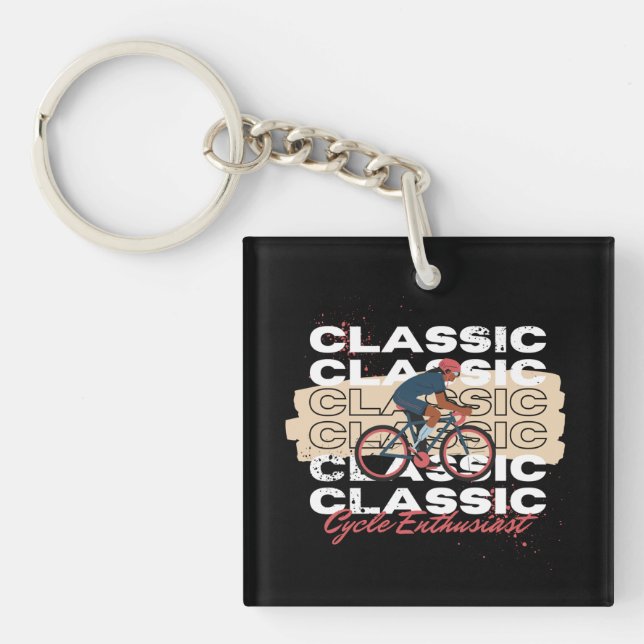 Porte-clefs Amateur de vélo (Devant)