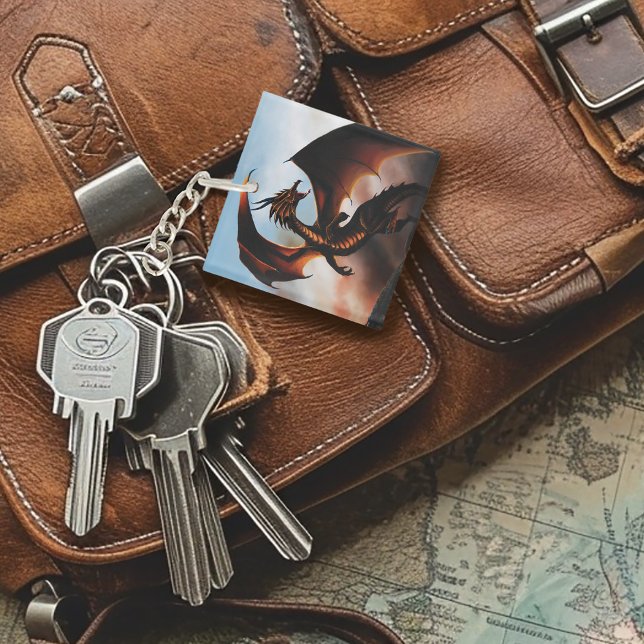 Porte-clefs Amber Dragon Imaginaire (Créateur téléchargé)