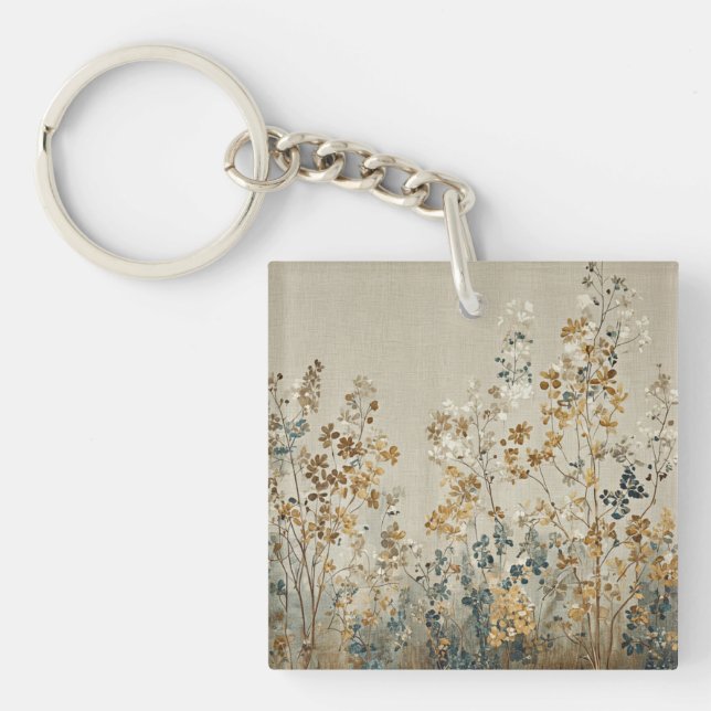 Porte-clefs Amber meadow floral (Devant)