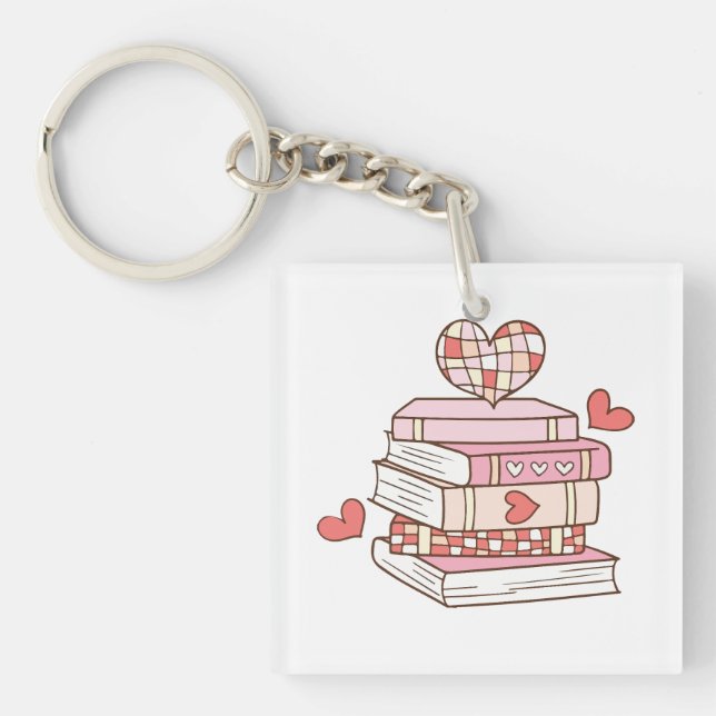 Porte-clefs Ambiance livresque  (Devant)