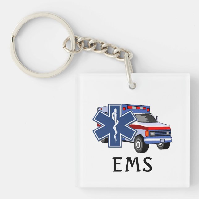 Porte-clefs Ambulance EMT EMS    (Devant)