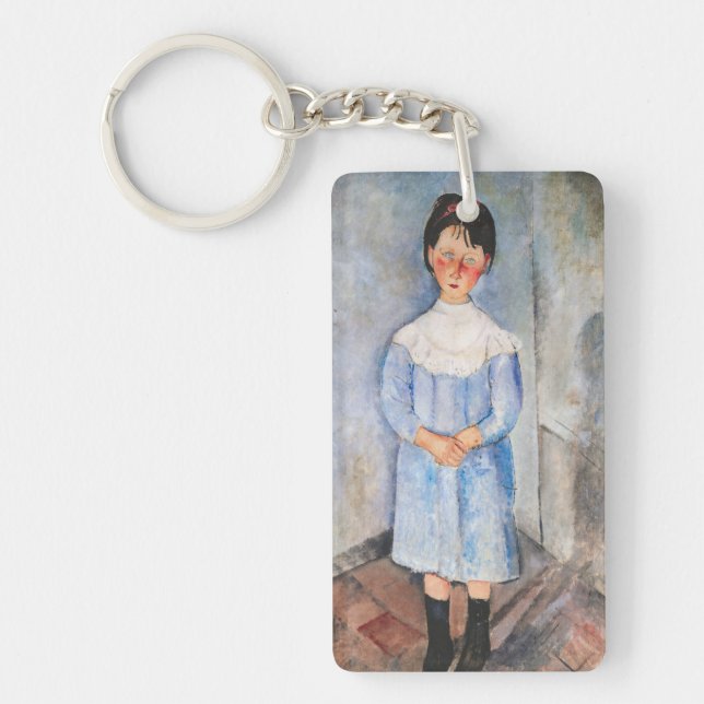 Porte-clefs Amedeo Modigliani - Petite fille en bleu (Devant)