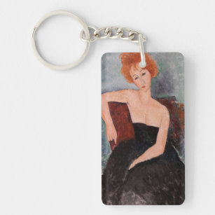 Porte-clefs Amedeo Modigliani - Robe de soirée pour filles rou