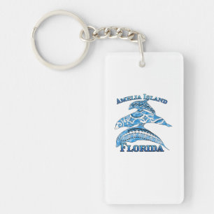 Porte-clefs Amelia Island Florida Vacances Dauphins Tribaux