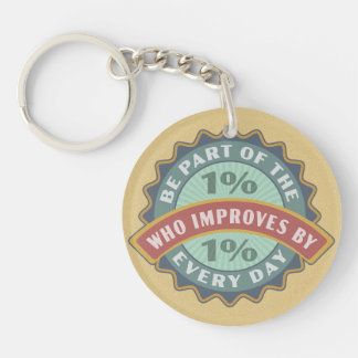 Porte-clefs Amélioration Motivationnelle Quotidienne d'Un Pour