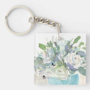Porte-clefs Aménagement de printemps - Bouquet d'aquarelle