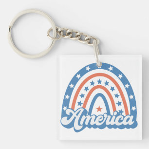 Porte-clefs America Boho Retro