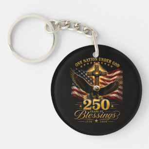 Porte-clefs Américain 250e Anniversaire Patriotique États-Unis