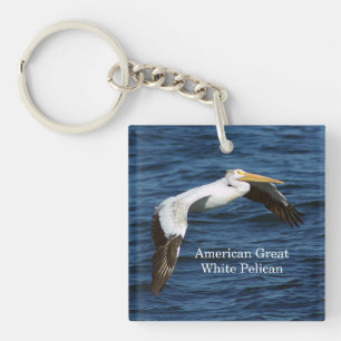 Porte-clefs Américain Grand Blanc Pélican