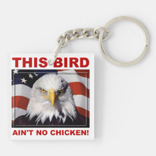 Porte-clefs American Eagle Ain't No Chicken key chain keychain