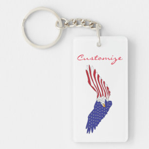Porte-clefs American Eagles Thunder_Cove 4 juillet patriotique