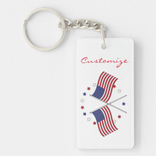 Porte-clefs American Flags Thunder_Cove Patriotic 4th of July
