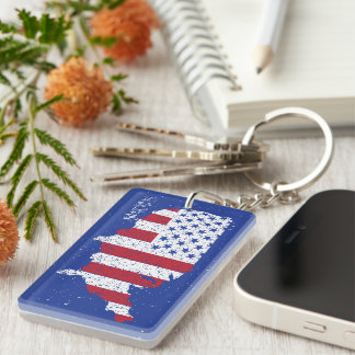Porte-clefs American Peace Flag America State National