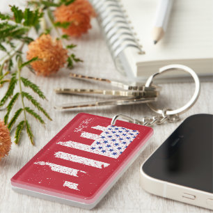 Porte-clefs American Peace Flag America State National